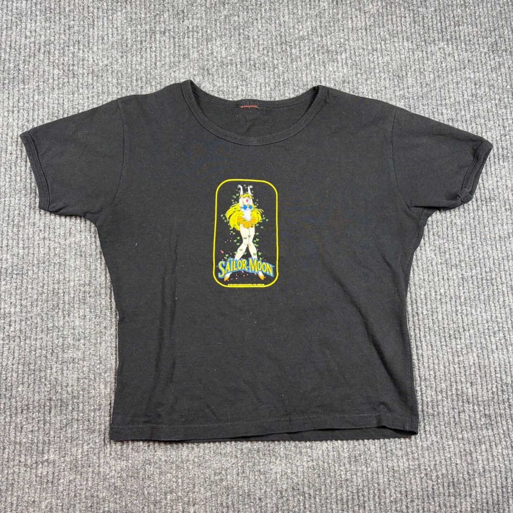 Vintage 1999 Sailor Moon Graphic Baby Tee  Women Short Sleeve Fashion Victim